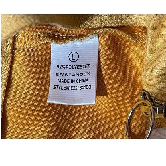 FASHION ON EARTH Womens Colorblock Mini Skirt Large Faux Suede Zipper - Picture 5 of 7